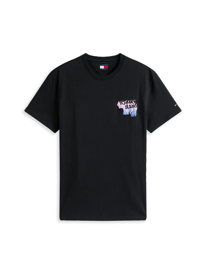 Tommy Jeans - T-shirt korte mouw - Zwart - Reg Stack Backprint Tee Ext - Dm0Dm21589
