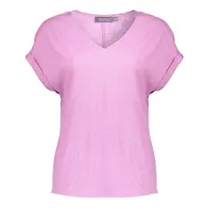 Top linen v neck