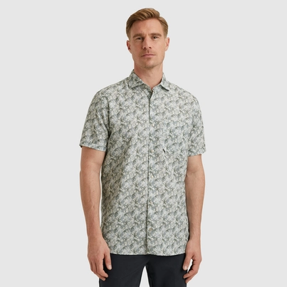 Vanguard - Overhemd korte mouw - Wit - Vsis2503232 - Short Sleeve Shirt Printed Tencel