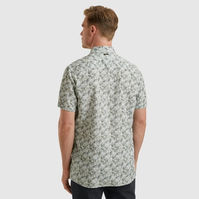 Vanguard - Overhemd korte mouw - Wit - Vsis2503232 - Short Sleeve Shirt Printed Tencel