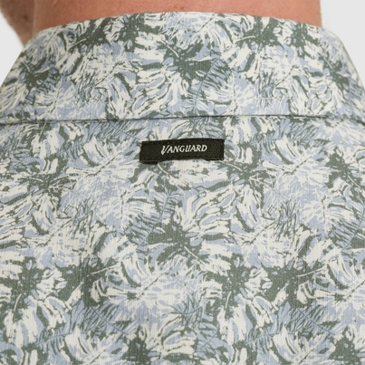 Vanguard - Overhemd korte mouw - Wit - Vsis2503232 - Short Sleeve Shirt Printed Tencel