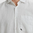 Vanguard - Overhemd korte mouw - Wit - Vsis2505280 - Short Sleeve Shirt Linen Cotton bl