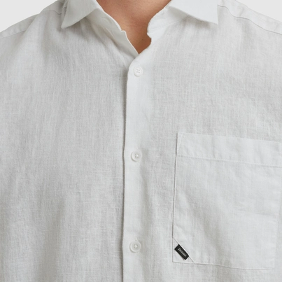 Vanguard - Overhemd korte mouw - Wit - Vsis2505280 - Short Sleeve Shirt Linen Cotton bl