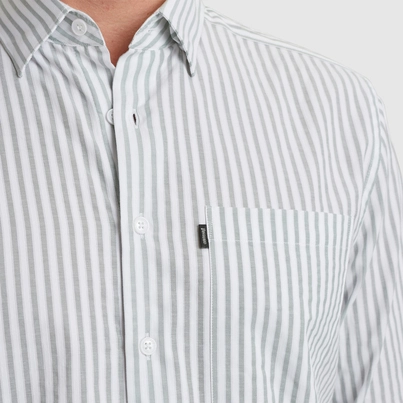 Vanguard - Overhemd lange mouw - Donkergroen - Vsi2503223 - Long Sleeve Shirt YD Dobby stripe