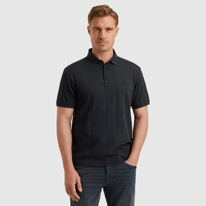 Vanguard - Polo - Blauw - Short sleeve polo jacquard merceri - Vpss2505879