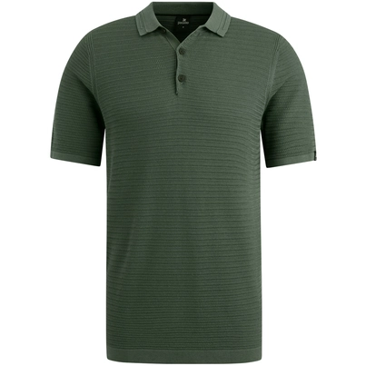 Vanguard - Polo - Donkergroen - Vpss2503828 - Short sleeve polo cotton modal