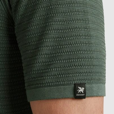 Vanguard - Polo - Donkergroen - Vpss2503828 - Short sleeve polo cotton modal