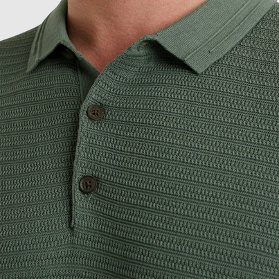 Vanguard - Polo - Donkergroen - Vpss2503828 - Short sleeve polo cotton modal