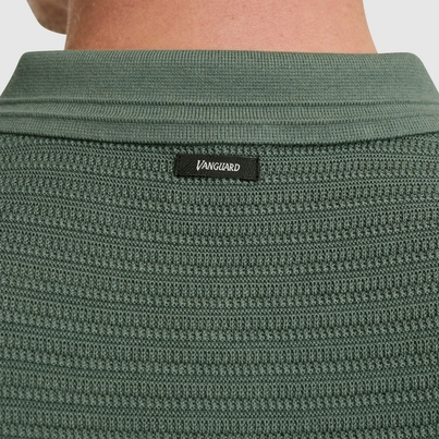 Vanguard - Polo - Donkergroen - Vpss2503828 - Short sleeve polo cotton modal