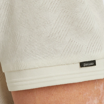 Vanguard - Polo - Wit - Vpss2505879 - Short sleeve polo jacquard merceri