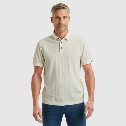 Vanguard - Polo - Wit - Vpss2505879 - Short sleeve polo jacquard merceri