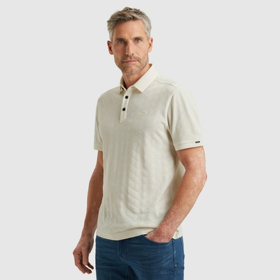 Vanguard - Polo - Wit - Vpss2505879 - Short sleeve polo jacquard merceri
