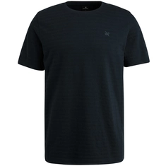 Vanguard - T-shirt korte mouw - Donkerblauw - Short sleeve r-neck jersey structu