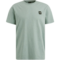 Vanguard - T-shirt korte mouw - Donkergroen - R-neck cotton elastan jersey melan