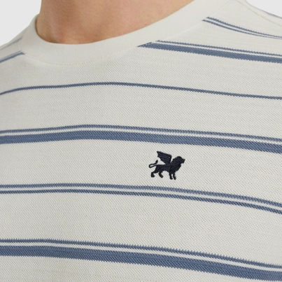 Vanguard - T-shirt korte mouw - Wit - Vtss2505551 - Short sleeve r-neck pique texture