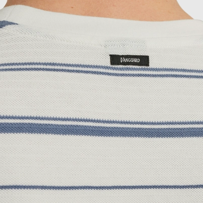 Vanguard - T-shirt korte mouw - Wit - Vtss2505551 - Short sleeve r-neck pique texture