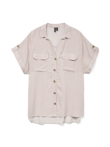 Vero Moda - Blouse korte mouw - Roze - Vmbumpy Ss Shirt Wvn - 10310139