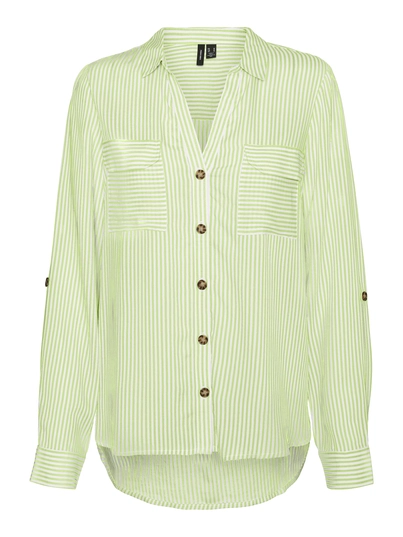 Vero Moda - Blouse lange mouw - Groen - Vmbumpy L/S Shirt New Wvn - 10275283