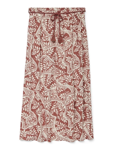 Vero Moda - Denim rok - Rood - Vmbali Ancle Skirt Wvn Btq - 10327058