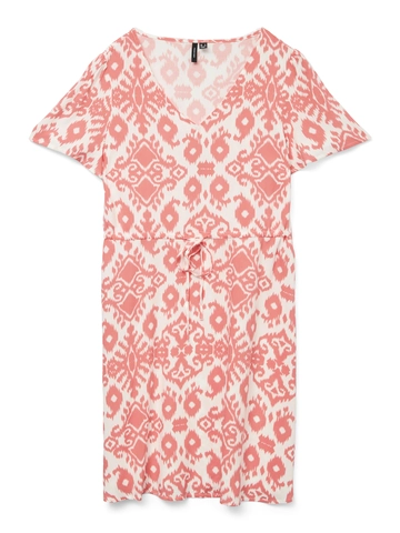 Vero Moda - Jurk - Roze - Vmeasy Joy Ss Short Dress Wvn - 10307990