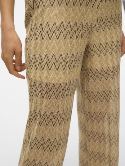 Vero Moda - Katoenen broek - Assorti - Vmdicte Hw Straight Pants Jrs - 10328142