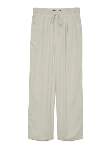 Vero Moda - Katoenen broek - Grijs - Vmjesmilo Hw Wide Pants Wvn - 10287363