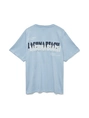 Vero Moda - T-shirt korte mouw - Blauw - Vmdoris Caty Ss Top Box Jrs Ga - 10329468