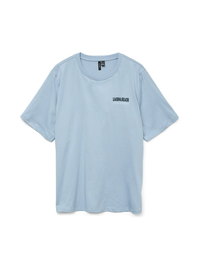 Vero Moda - T-shirt korte mouw - Blauw - Vmdoris Caty Ss Top Box Jrs Ga - 10329468