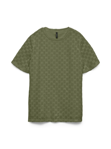 Vero Moda - T-shirt korte mouw - Groen - Vmbodil Ss O-Neck Top Jrs - 10337079
