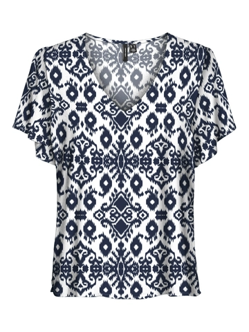 Vero Moda - T-shirt korte mouw - Marineblauw - Vmeasy Joy V-Neck Ss Blouse Wv - 10307987