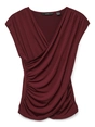 Vero Moda - T-shirt korte mouw - Rood - Vmdaisy Sl V-Neck Top Jrs - 10329334