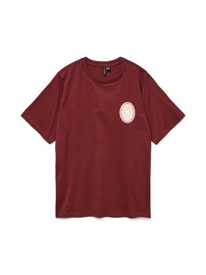 Vero Moda - T-shirt korte mouw - Rood - Vmdoris Caty Ss Top Box Jrs Ga - 10329468