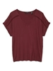 Vero Moda - T-shirt korte mouw - Rood - Vmvanessa Ss V-Neck Top Jrs Ga - 10329351