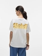 Vero Moda - T-shirt korte mouw - Wit - Vmdoris Caty Ss Top Box Jrs Ga - 10329468