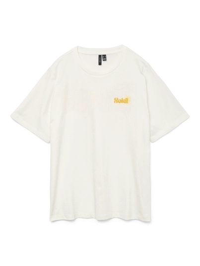 Vero Moda - T-shirt korte mouw - Wit - Vmdoris Caty Ss Top Box Jrs Ga - 10329468