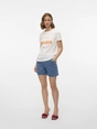 Vero Moda - T-shirt korte mouw - Wit - Vmella S/S O-Neck T-Shirt Jrs - 10333613