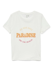 Vero Moda - T-shirt korte mouw - Wit - Vmella S/S O-Neck T-Shirt Jrs - 10333613