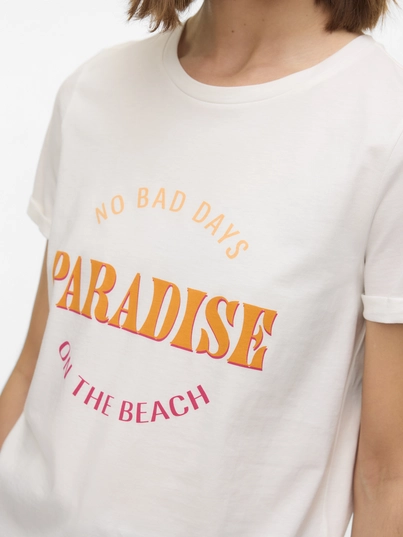 Vero Moda - T-shirt korte mouw - Wit - Vmella S/S O-Neck T-Shirt Jrs - 10333613