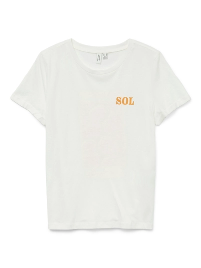 Vero Moda - T-shirt korte mouw - Wit - Vmella S/S O-Neck T-Shirt Jrs - 10333613