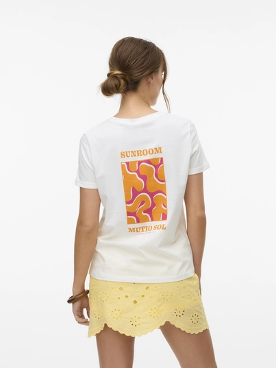Vero Moda - T-shirt korte mouw - Wit - Vmella S/S O-Neck T-Shirt Jrs - 10333613