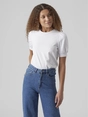 Vero Moda - T-shirt korte mouw - Wit - Vmkerry 2/4 O-Neck Top Vma - 10275520