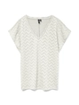 Vero Moda - T-shirt korte mouw - Wit - Vmthas Ss V-Neck Top Jrs Vo - 10328120