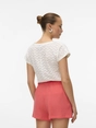 Vero Moda - T-shirt korte mouw - Wit - Vmthas Ss V-Neck Top Jrs Vo - 10328120