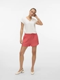 Vero Moda - T-shirt korte mouw - Wit - Vmthas Ss V-Neck Top Jrs Vo - 10328120