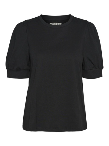 Vero Moda - T-shirt korte mouw - Zwart - Vmkerry 2/4 O-Neck Top Vma - 10275520