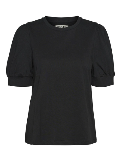Vero Moda - T-shirt korte mouw - Zwart - Vmkerry 2/4 O-Neck Top Vma - 10275520