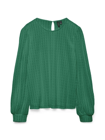 Vero Moda - T-shirt lange mouw - Groen - Vmnomi Ls Top Jrs - 10324678