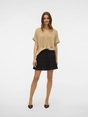 Vero Moda - Trendy T-shirt korte mouw - Grijs - Vmbente Ss Wide Top Wvn Ga - 10329387