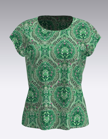 Vero Moda - Trendy T-shirt korte mouw - Groen - Vmbabia S/S O-Neck Top Wvn - 10331586