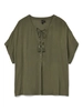Vero Moda - Trendy T-shirt korte mouw - Groen - Vmbente Ss Wide Top Wvn Ga - 10329387